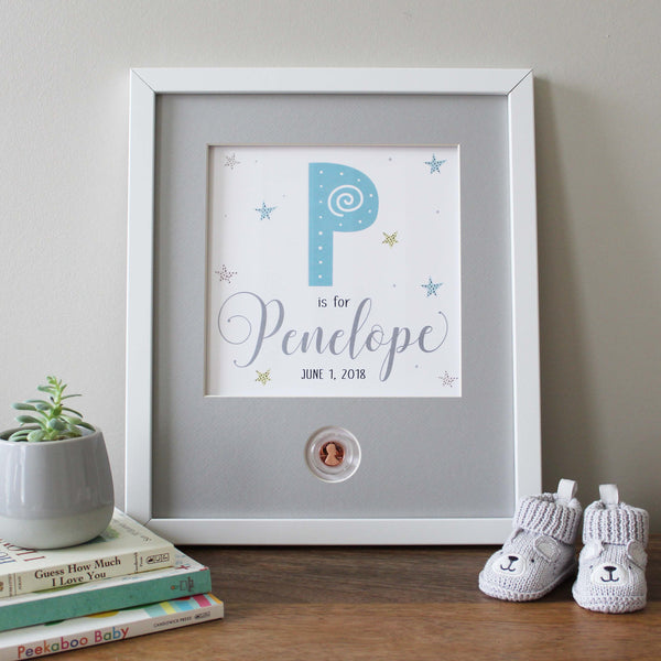 Monogram Baby CoinArt / Color Choices