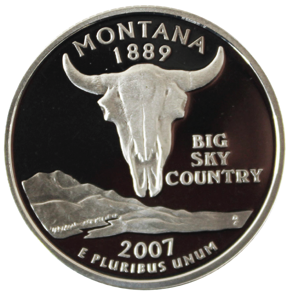 2007 / State Quarter Deep Cameo Gem Silver Proof / Montana