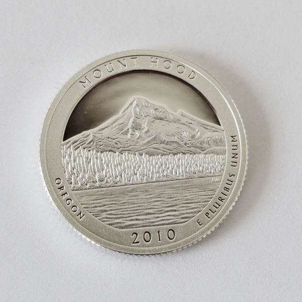 2010 / America the Beautiful Quarter Deep Cameo Silver Proof / Mount Hood National Forest