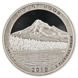 2010 / America the Beautiful Quarter Deep Cameo Silver Proof / Mount Hood National Forest