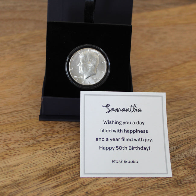 Coin Gift Box with Custom Card / Medium