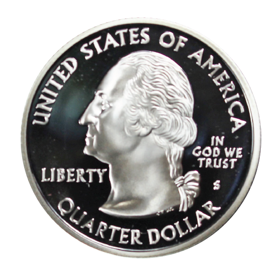 2004 / State Quarter Deep Cameo Silver Proof / Iowa