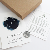Zodiac Silver Coin and Mini Print
