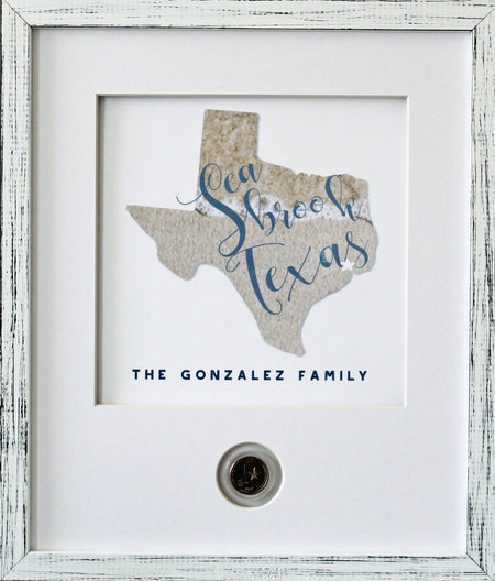 My Happy Place CoinArt / Reclaimed Wood