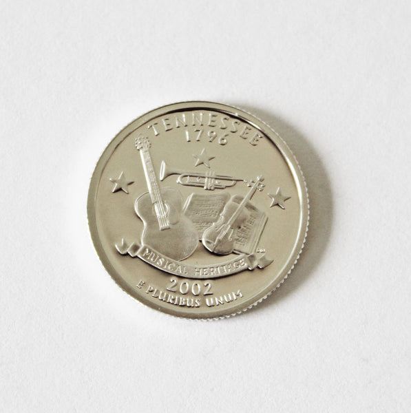 2002 / State Quarter Deep Cameo Silver Proof / Tennessee