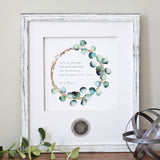 Special Quote / Bible Verse Wreath CoinArt
