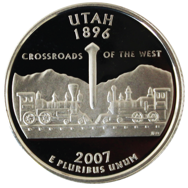 2007 / State Quarter Deep Cameo Gem Silver Proof / Utah