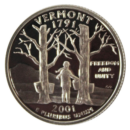 2001 / State Quarter BU / Vermont