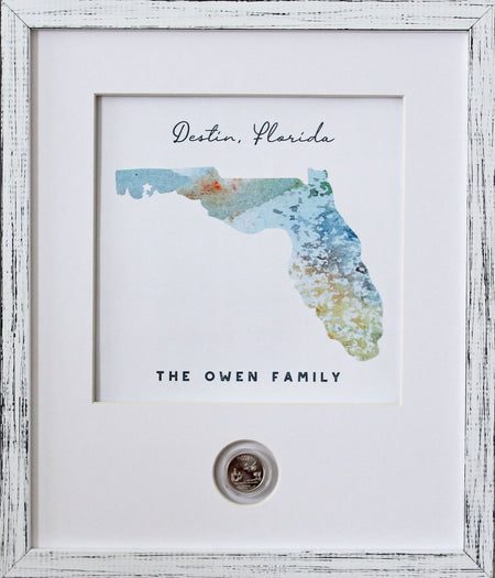 My Happy Place CoinArt / Reclaimed Wood