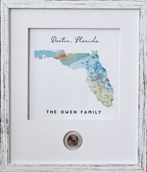 My State CoinArt / Watercolor