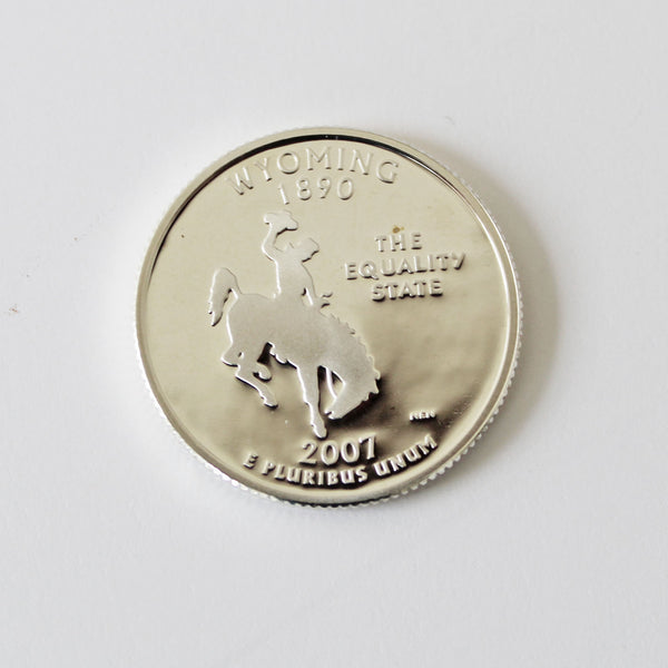 2007 / State Quarter Deep Cameo Gem Silver Proof / Wyoming