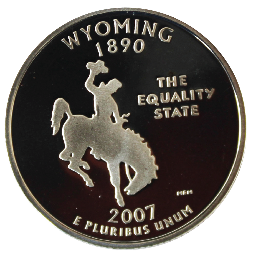 2007 / State Quarter Deep Cameo Gem Silver Proof / Wyoming