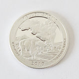 2010 / America the Beautiful Quarter Deep Cameo Silver Proof / Yellowstone National Park