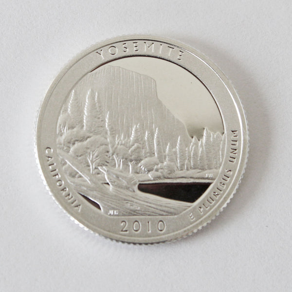 2010 / America the Beautiful Quarter Deep Cameo Silver Proof / Yosemite National Park