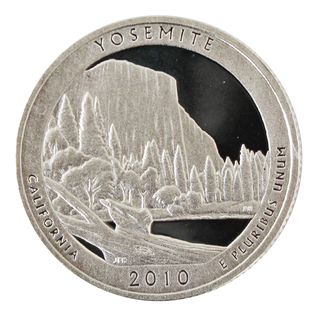 2010 / America the Beautiful Quarter Deep Cameo Silver Proof / Yosemite National Park