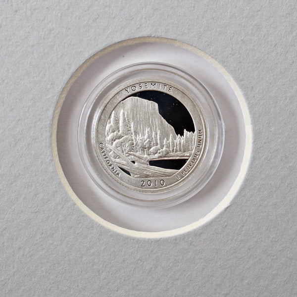 America the Beautiful CoinArt / Yosemite / Silver Proof Coin Included