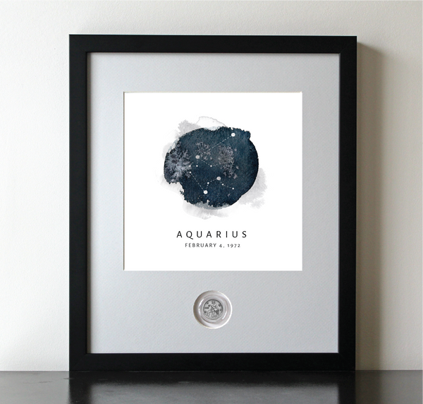 Aquarius Zodiac Constellation CoinArt