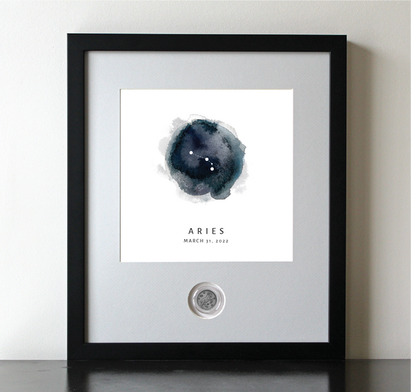 Aries Zodiac Constellation CoinArt