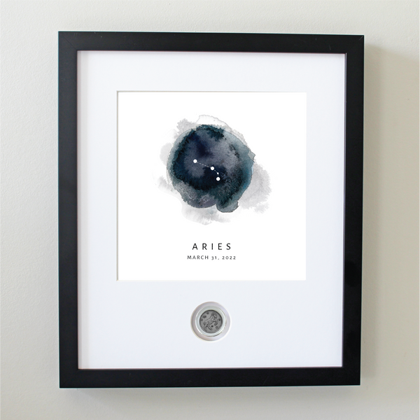 Aries Zodiac Constellation CoinArt