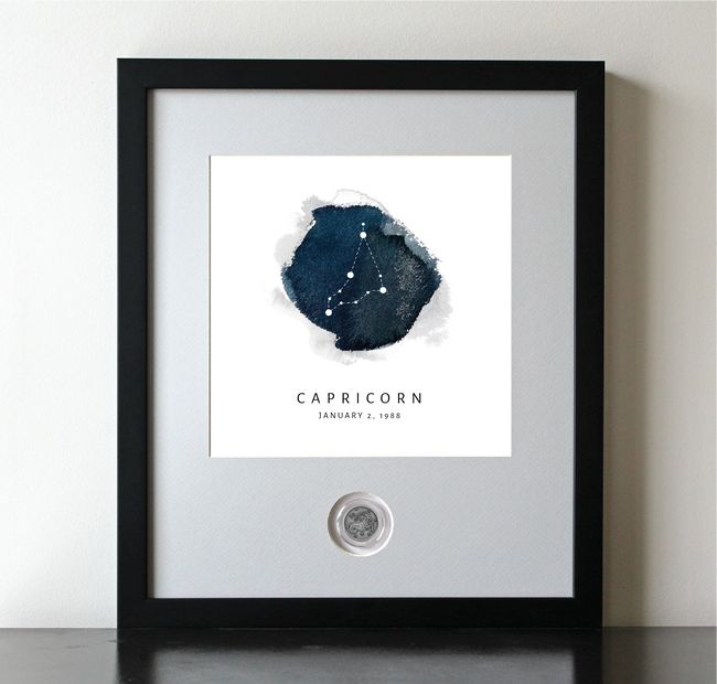 Capricorn Zodiac Constellation CoinArt