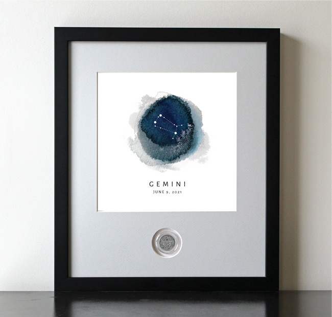 Gemini Zodiac Constellation CoinArt