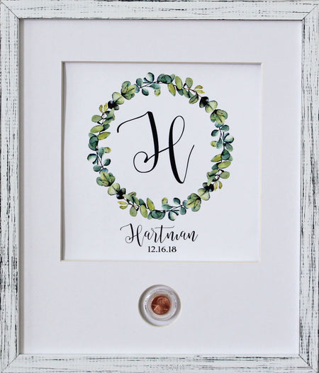 Farmhouse Wreath Birthday CoinArt