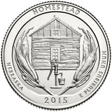 2015 / America the Beautiful Quarter BU / Homestead National Monument of America
