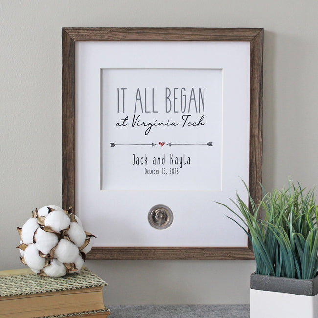 IT ALL BEGAN Wedding CoinArt