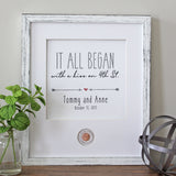 IT ALL BEGAN Wedding CoinArt