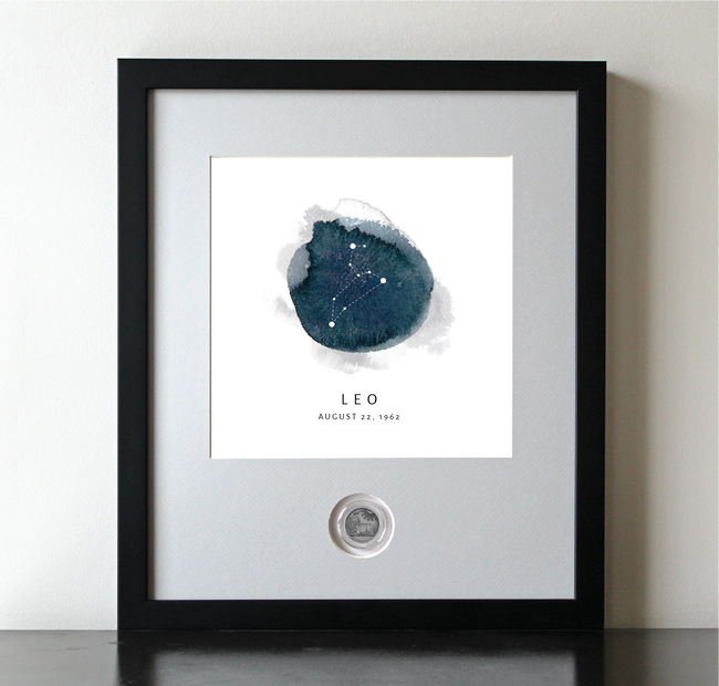 Leo Zodiac Constellation CoinArt