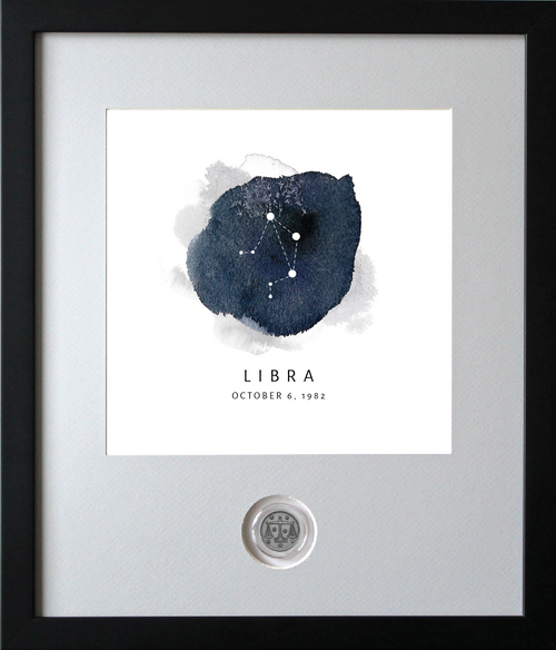 Libra Zodiac Constellation CoinArt