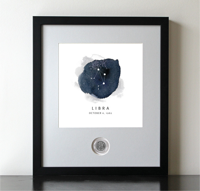 Libra Zodiac Constellation CoinArt