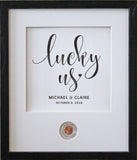 Lucky Us Anniversary CoinArt / Color Choices