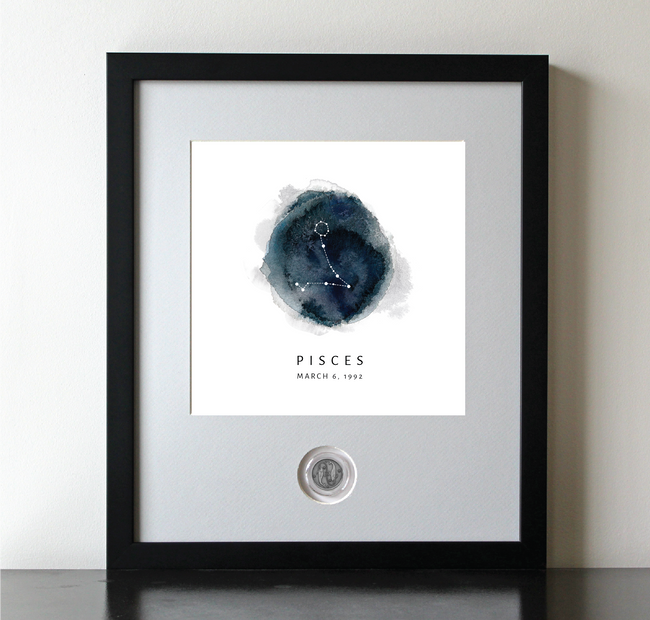 Pisces Zodiac Constellation CoinArt