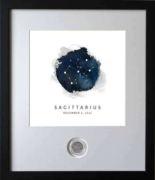 Sagittarius Zodiac Constellation CoinArt
