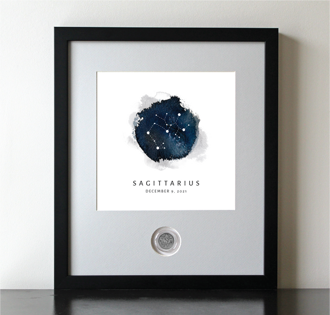 Sagittarius Zodiac Constellation CoinArt