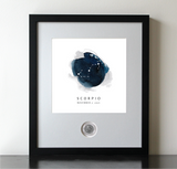 Scorpio Zodiac Constellation CoinArt