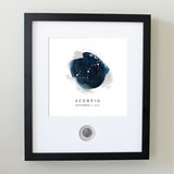 Scorpio Zodiac Constellation CoinArt