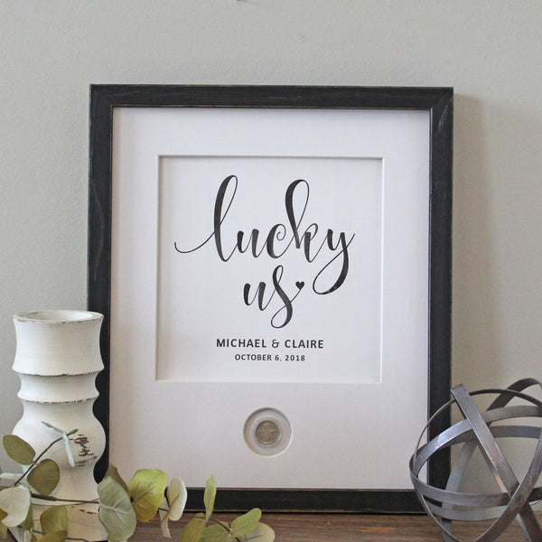 Lucky Us Wedding CoinArt / Color Choices