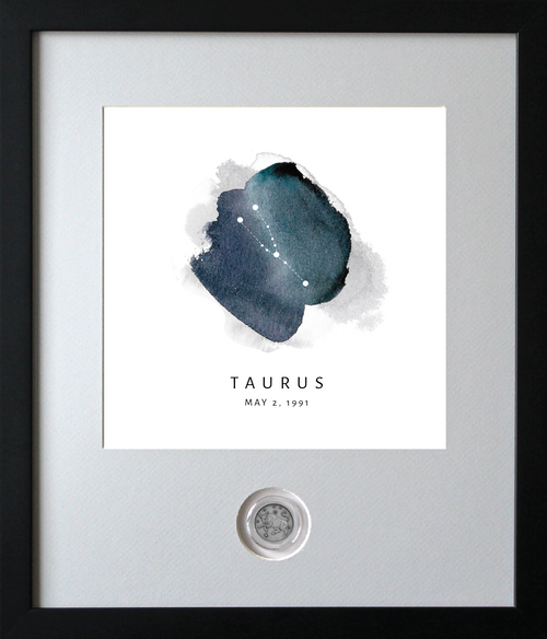 Taurus Zodiac Constellation CoinArt