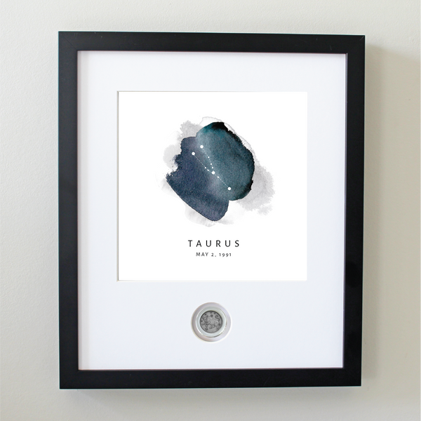 Taurus Zodiac Constellation CoinArt