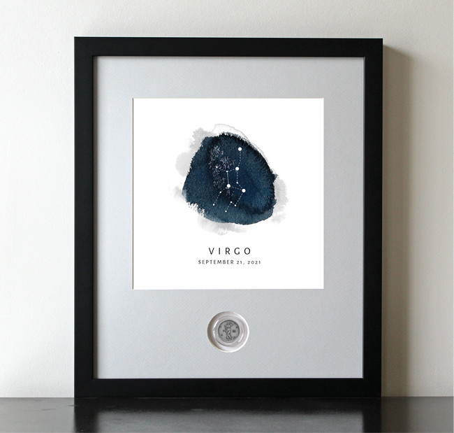 Virgo Zodiac Constellation CoinArt