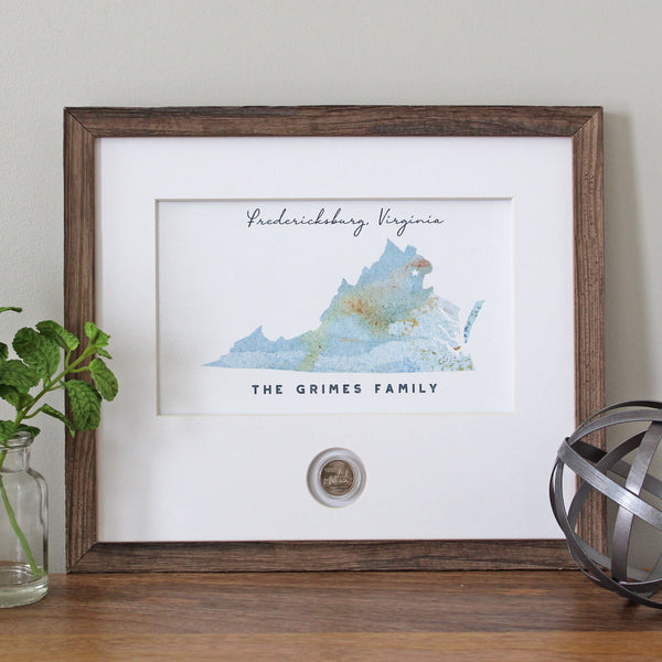 My State CoinArt / Watercolor