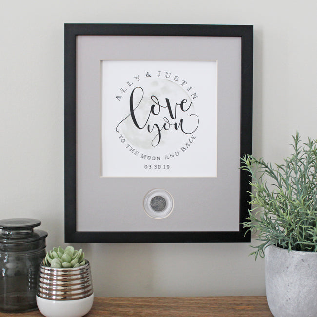 Love You to the Moon and Back CoinArt / Color Choices