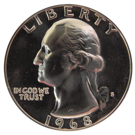 1964 / Washington Quarter Silver AU
