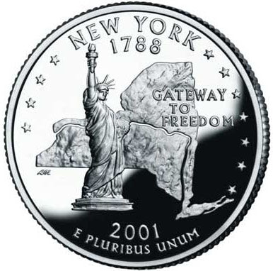 2001 / State Quarter Gem Proof / New York
