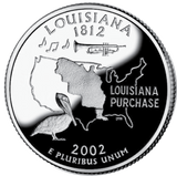 2002 / State Quarter Gem Proof / Louisiana