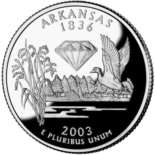 2003 / State Quarter Gem Proof / Arkansas