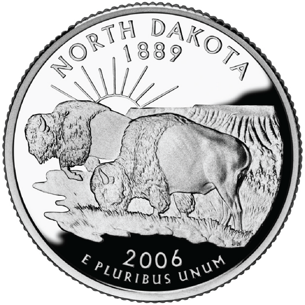 2006 / State Quarter Gem Proof / North Dakota