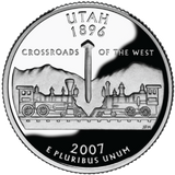 2007 / State Quarter Gem Proof / Utah